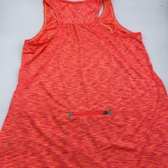 Tangerine Tank Top Women's XXL Variegated Orange Long Active Running Athleisure - Picture 7 of 9